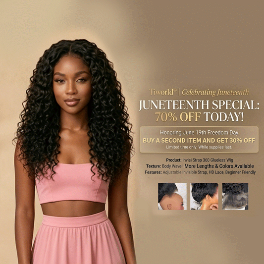 Ends Today: 70% OFF! Tiworld® 13x6 Deep Water Wave 360 HD Lace Wig - Snug Fit, Pre-Cut Lace & Bleached Knots Glueless Human Hair