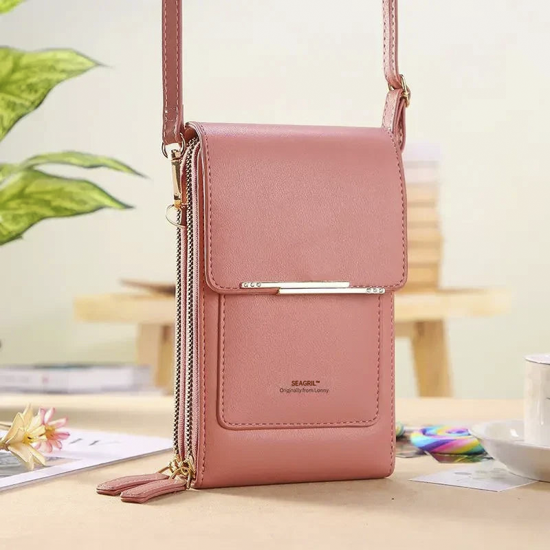 🔥Ends Today: 70% OFF! SEAGRIL™2026 Trendy Minimalist Elegant Women's Touchscreen Crossbody Phone Wallet
