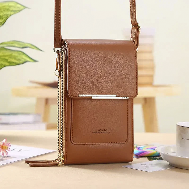 🔥Ends Today: 70% OFF! SEAGRIL™2026 Trendy Minimalist Elegant Women's Touchscreen Crossbody Phone Wallet