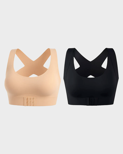 Last Day: Up to 50% Off Tiworld™ Front Closure Cross-Back Wireless Bra for Comfort & Support