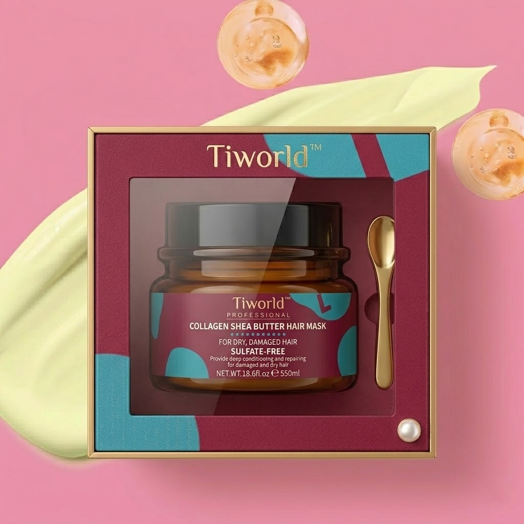 Tiworld™ Deep Repair Hair Mask: Collagen & Shea Butter Treatment for Damaged Hair