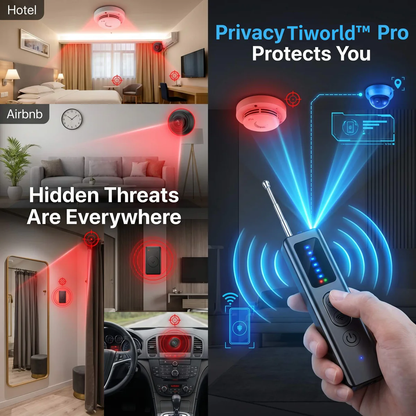 Tiworld™ Pro Military-Grade RF Signal Detector & Anti-Spy Camera Scanner — Professional GPS Tracker & Wireless Audio Bug Finder