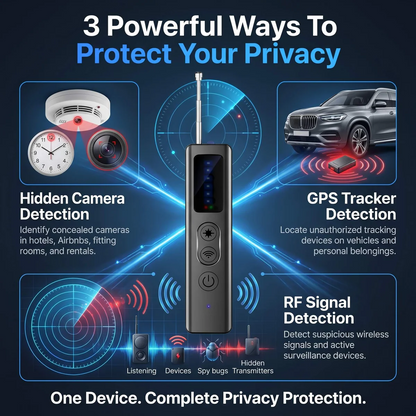 Tiworld™ Pro Military-Grade RF Signal Detector & Anti-Spy Camera Scanner — Professional GPS Tracker & Wireless Audio Bug Finder