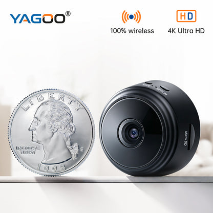 YAGOO™ Mini Wireless Home Cam: HD Night Vision & Alerts!
