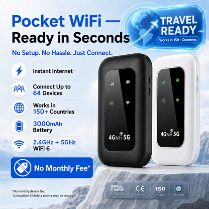 📶 2026 Pocket WiFi — Fast, Portable Internet for Travel, Work & Home Backup