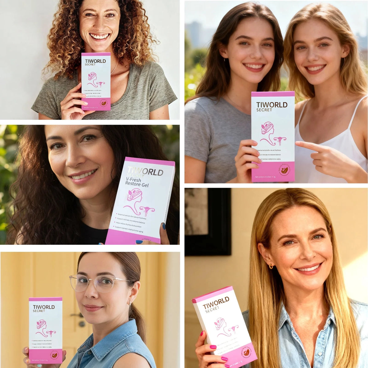 Tiworld® Relieve Dryness, Itch & Unpleasant Odor | Hormone‑Free Intimate Gel