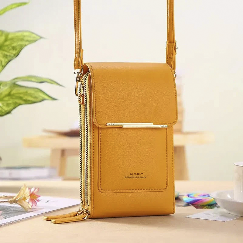 🔥Ends Today: 70% OFF! SEAGRIL™2026 Trendy Minimalist Elegant Women's Touchscreen Crossbody Phone Wallet