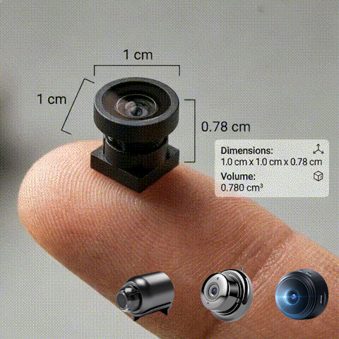 【Hidden camera HD night vision】No WIFI or electricity required💯Tiny and installs in 1 second ⚠️Remote real-time viewing