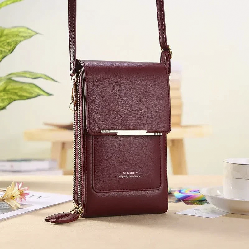 🔥Ends Today: 70% OFF! SEAGRIL™2026 Trendy Minimalist Elegant Women's Touchscreen Crossbody Phone Wallet