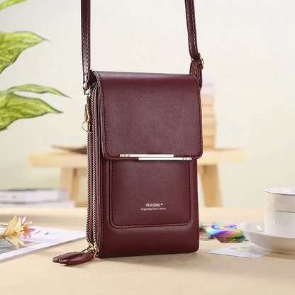 🔥Ends Today: 70% OFF! SEAGRIL™2026 Trendy Minimalist Elegant Women's Touchscreen Crossbody Phone Wallet