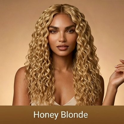 Ends Today: 70% OFF! Tiworld® 13x6 Deep Water Wave 360 HD Lace Wig - Snug Fit, Pre-Cut Lace & Bleached Knots Glueless Human Hair