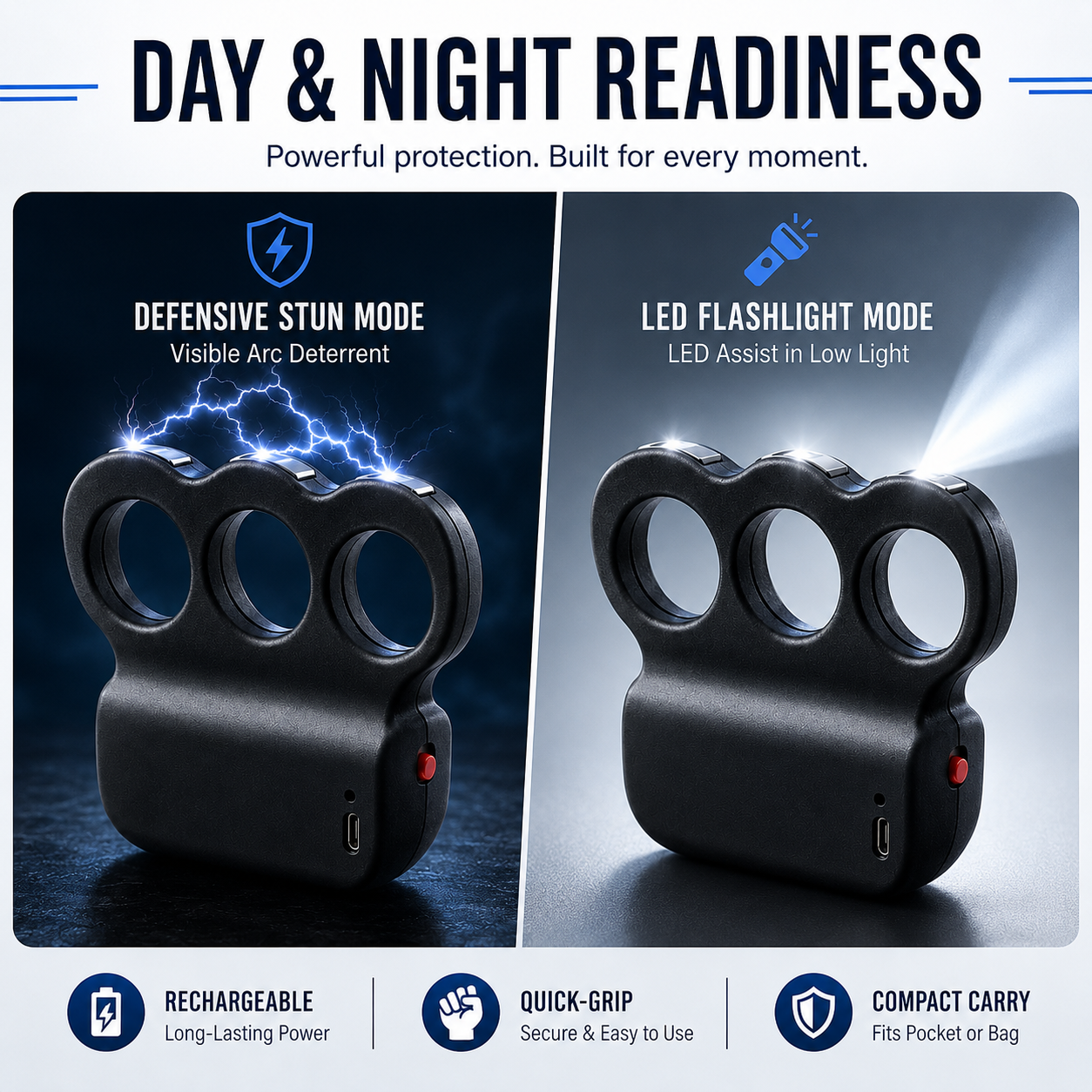 2026 TripleShock Stun Device – Powerful Personal Defense & Deterrent Protection