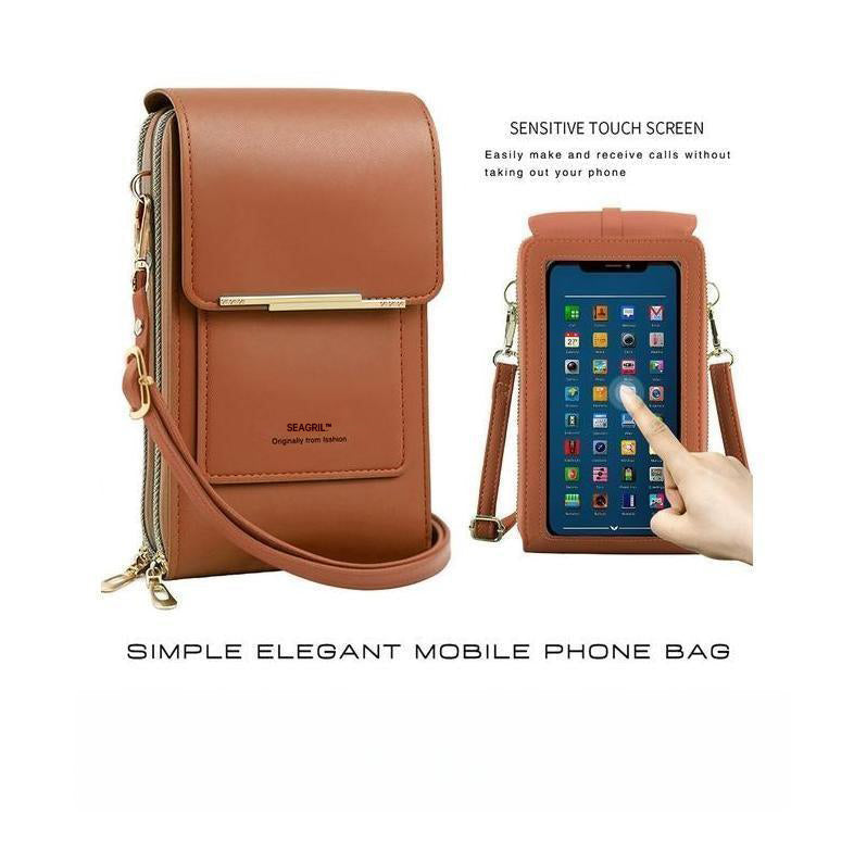 🔥Ends Today: 70% OFF! SEAGRIL™2026 Trendy Minimalist Elegant Women's Touchscreen Crossbody Phone Wallet