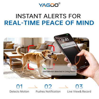 YAGOO™ Mini Wireless Home Cam: HD Night Vision & Alerts!