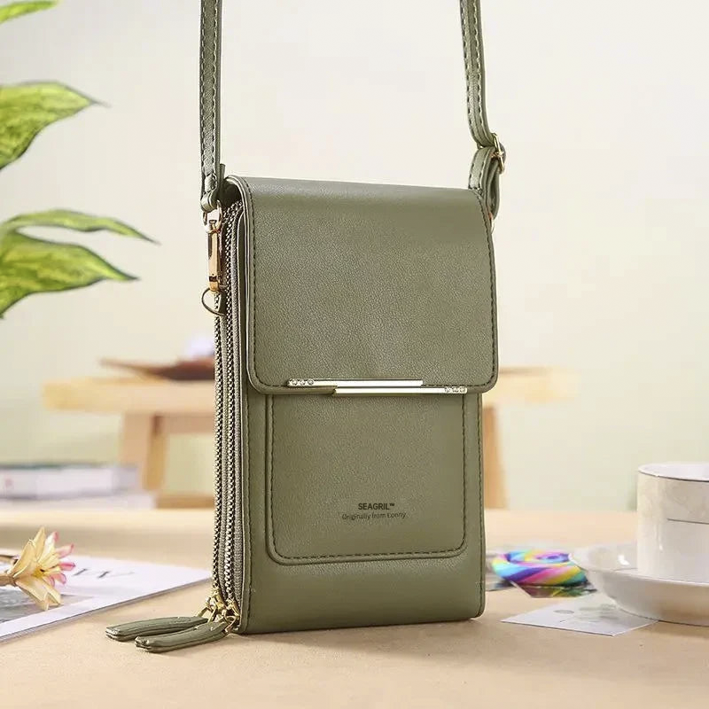 🔥Ends Today: 70% OFF! SEAGRIL™2026 Trendy Minimalist Elegant Women's Touchscreen Crossbody Phone Wallet