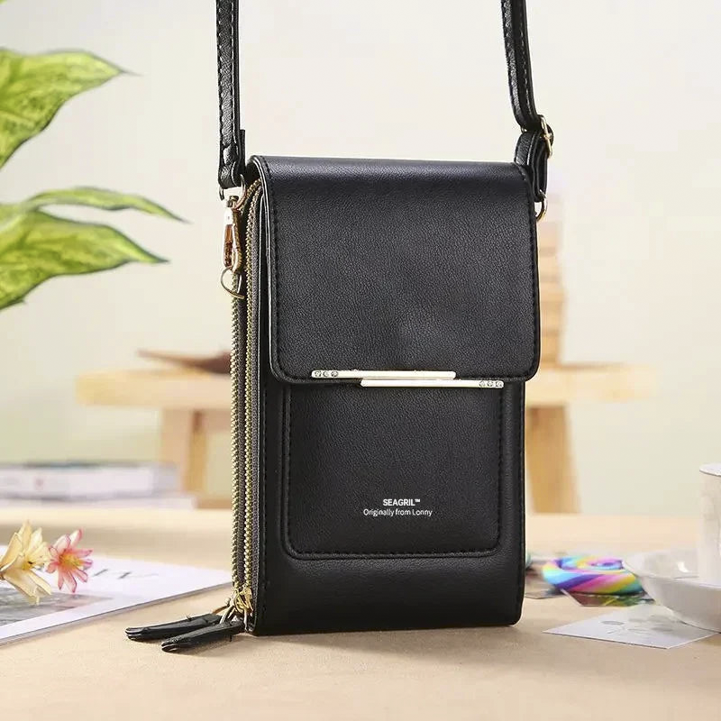 🔥Ends Today: 70% OFF! SEAGRIL™2026 Trendy Minimalist Elegant Women's Touchscreen Crossbody Phone Wallet