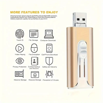 4-in-1 Memory Stick | Zorgt voor meer ruimte op je telefoon!